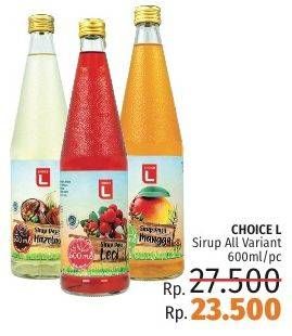 Promo Harga CHOICE L Syrup All Variants 600 ml - LotteMart