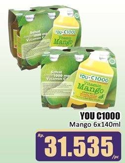 Promo Harga You C1000 Health Drink Vitamin Mango 140 ml - Hari Hari