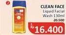 Promo Harga Purbasari CleanFace Liquid Facial Wash 130 ml - Alfamidi