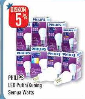 Promo Harga PHILIPS Lampu LED Bulb  - Hypermart