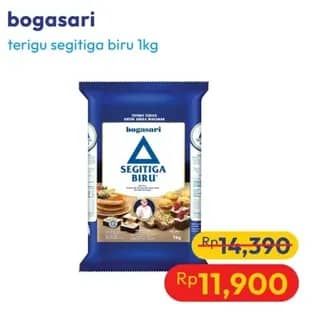 Promo Harga Bogasari Tepung Terigu Segitiga Biru 1000 gr - Hypermart
