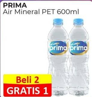 Promo Harga Prima Air Mineral 600 ml - Alfamart