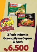 Promo Harga INDOMIE Mi Goreng Ayam Geprek, Aceh per 3 pcs - Indomaret