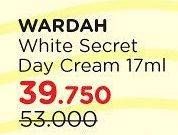Promo Harga Wardah White Secret Day Cream 17 ml - Watsons