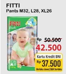 Promo Harga Fitti Pants L28, M32 28 pcs - Alfamart