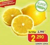 Promo Harga Lemon Import per 100 gr - Superindo