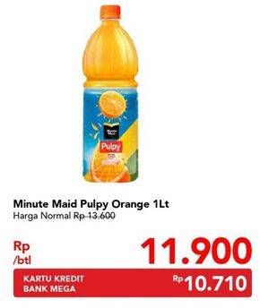 Promo Harga MINUTE MAID Juice Pulpy Orange 1000 ml - Carrefour