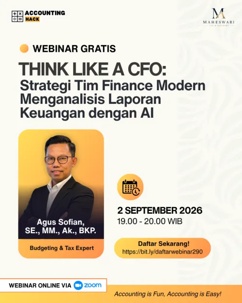 Think Like a CFO: Strategi Tim Finance Modern Menganalisis Laporan Keuangan dengan AI | Webinar 290