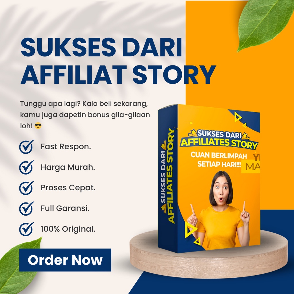 SUKSES DARI AFFILIATES STORY - Cuan Berlimpah Setiap Hari