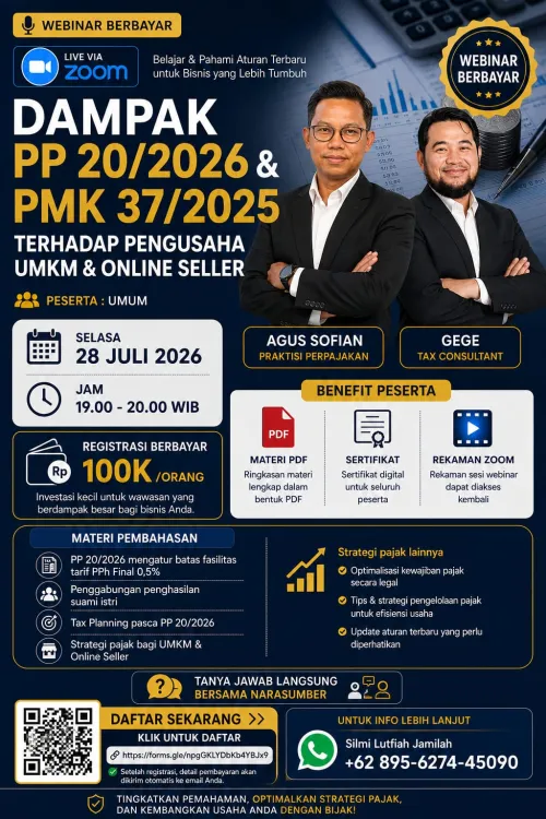 Dampak PP 20/2026 & PMK 37/2025 terhadap Pengusaha UMKM dan Online Seller