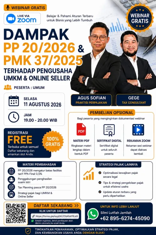 Dampak PP 20/2026 & PMK 37/2025 terhadap Pengusaha UMKM dan Online Seller