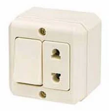 Universal Socket Outlet And Single Switch Outbow NG Cream (15211-11)