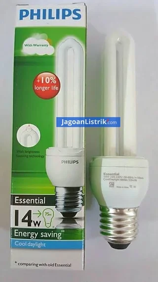 Lampu Essential 14W/220V Philips Putih