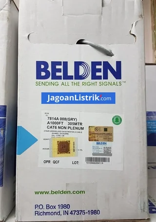 Kabel Data UTP Cat 6 7814A Belden Abu - Abu