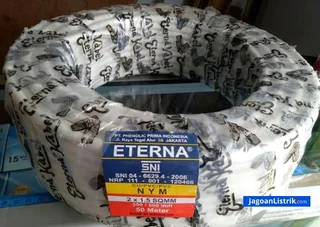 Kabel NYM Eterna Putih 2 x 1,5 mm