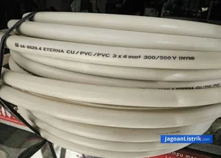 Kabel NYM Eterna Putih 3 x 4 mm
