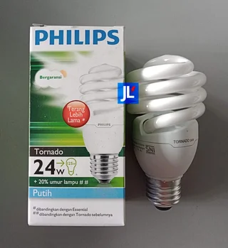 Lampu Tornado 24W CDL E27 220-240V Philips Putih
