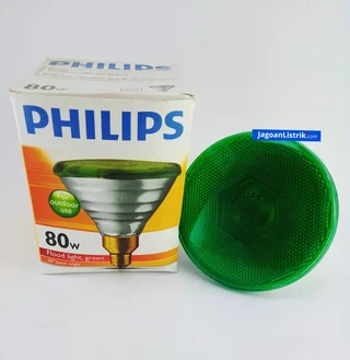 Lampu Sorot PAR 38 80Watt Philips Hijau