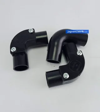 Elbow/Knee Clipsal Hitam 20 mm