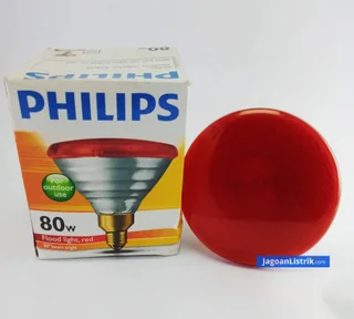 Lampu Sorot PAR 38 80Watt Philips Merah
