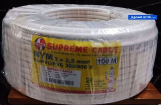 Kabel NYM Supreme Putih 3 x 2,5 mm