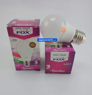 Lampu LED Bulb 3 Watt FOX Putih