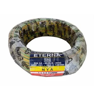 Kabel NYA Eterna Kuning/Hijau 2,5 mm