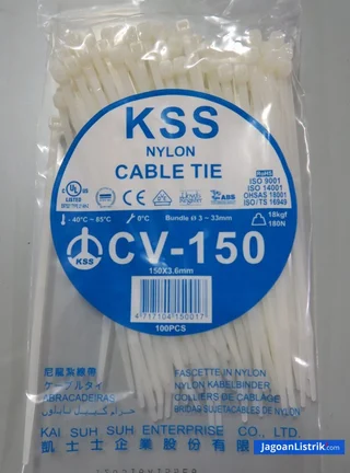 Kabel Ties CV 150 3,6mm Putih KSS