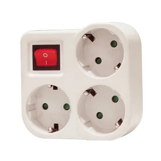 Stop Contact Arde 3-in-1 + Pengaman Socket + Saklar (S-348 SW) UTICON