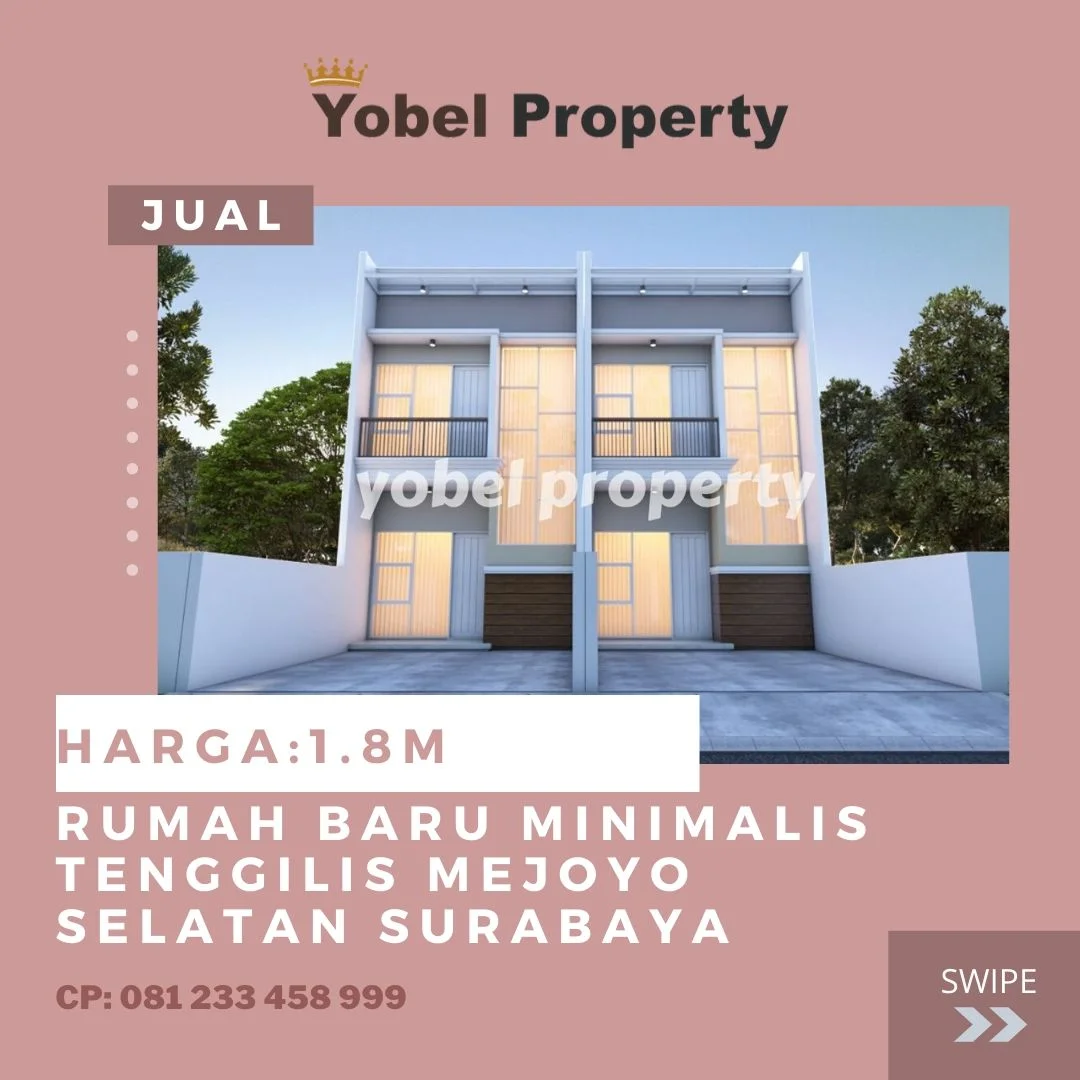 RUMAH BARU MINIMALIS TENGGILIS MEJOYO SELATAN SURABAYA — foto 1