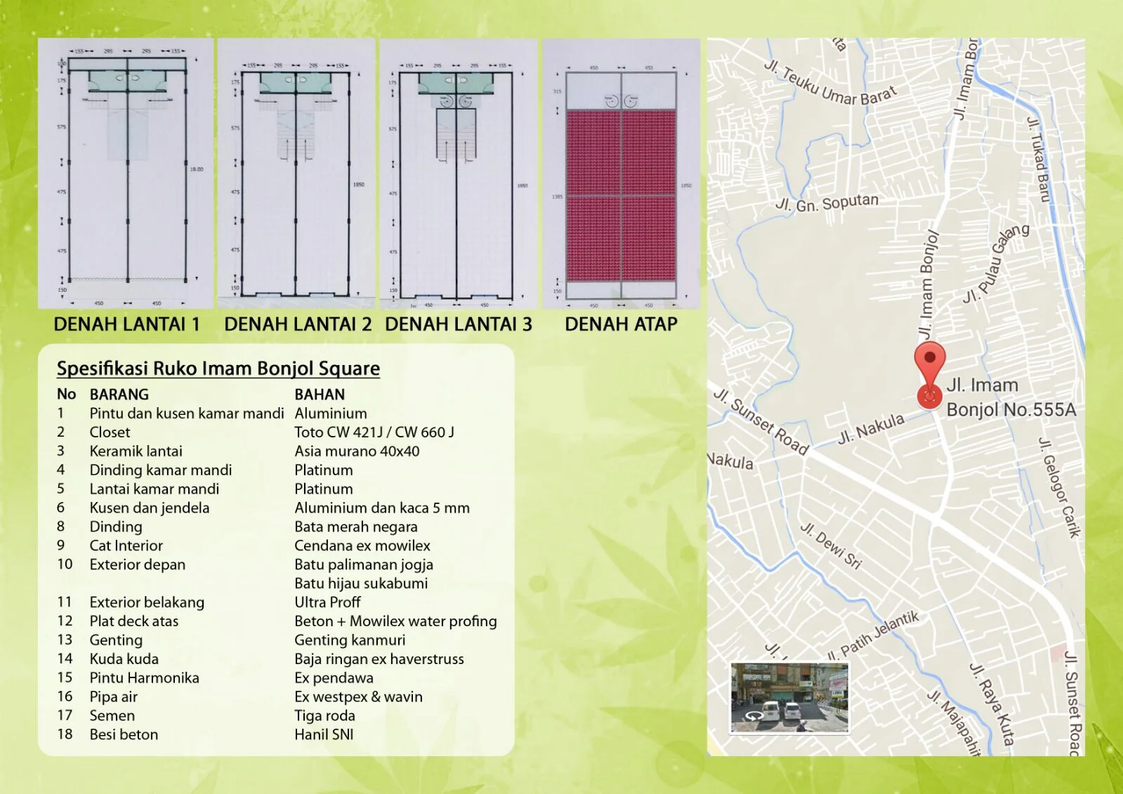 Ruko Strategis Imam Bonjol SquareDenpasar — foto 2